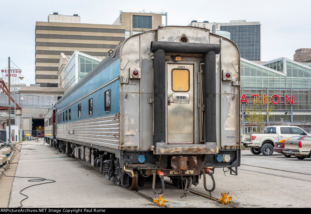 RPCX 800698, PPCX 800698 Pacific Sunset private owner Pullman Sleeper Passenger car at the KC Union Station